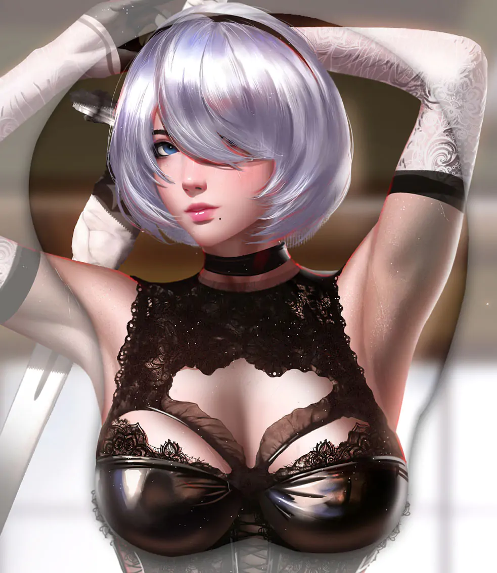 2B 3D Oppai Mouse Pad Ver1