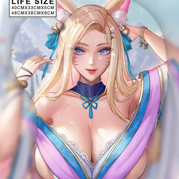 Ahri Life Size Oppai Mousepad | Ahri  Giant Oppai Mouse Pad
