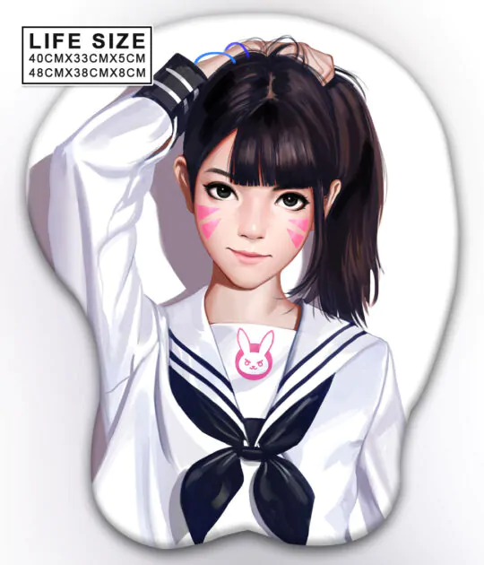 Dva Life Size Oppai Mousepad Ver2