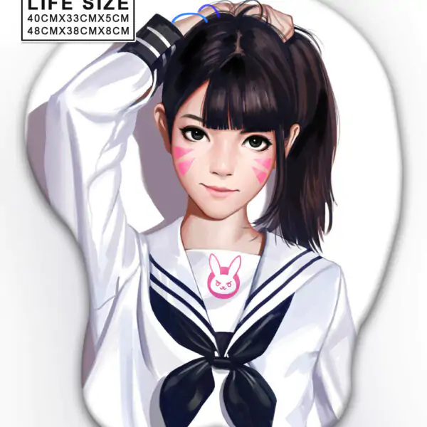 Dva Life Size Oppai Mousepad Ver2