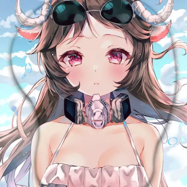 Eyjafjalla 3D Oppai Mouse Pad