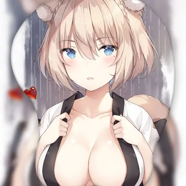 Miqo’te 3D Oppai Mouse Pad
