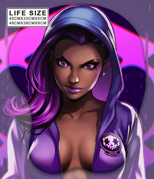 Sombra Life Size Oppai Mousepad