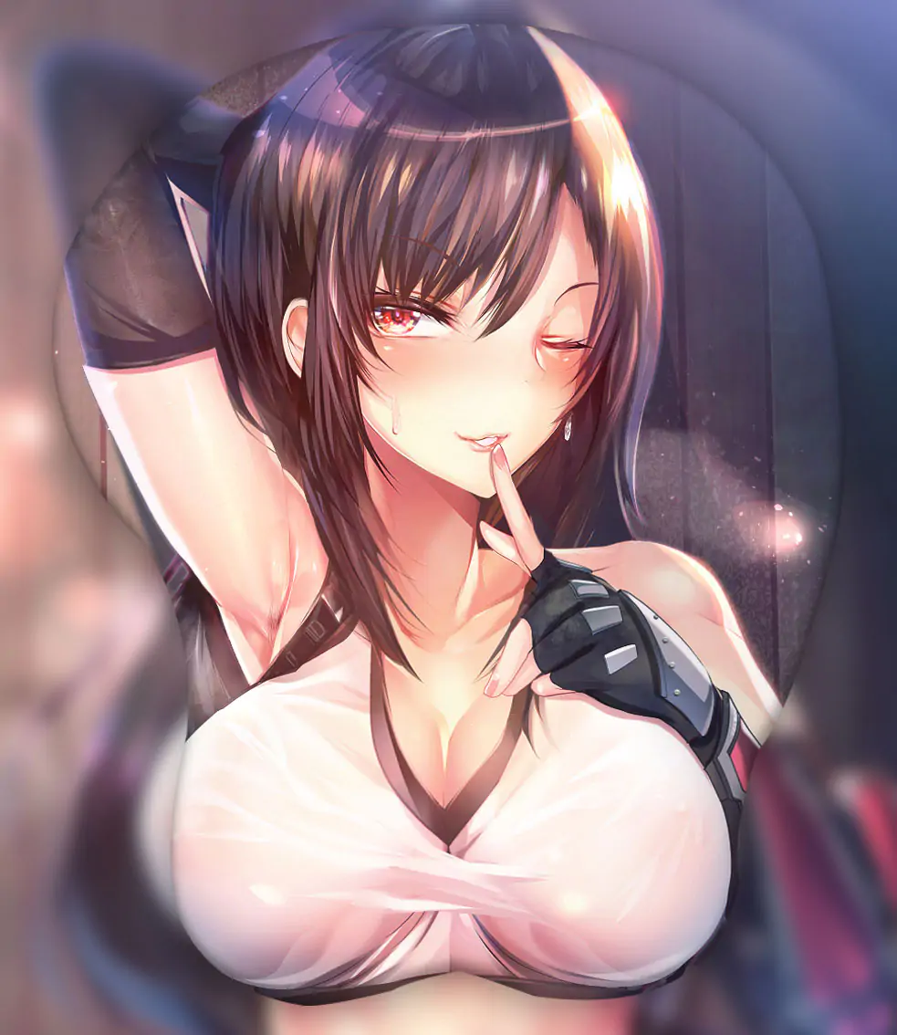 Tifa Lockhart 3D Oppai Mouse Pad