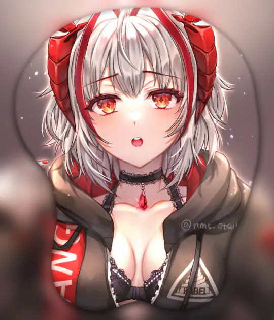 W 3D Oppai Mouse Pad