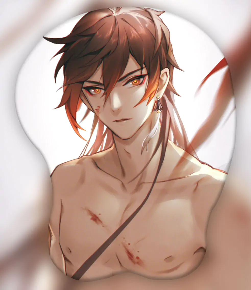 Zhongli 3D Oppai Mouse Pad