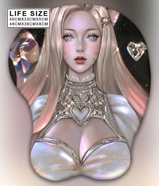 KDA Ahri Life Size Oppai Mousepad Ver1