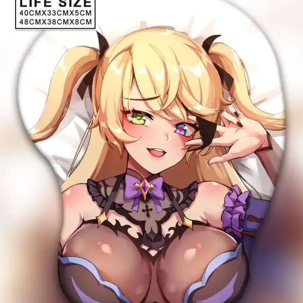 Fischl Life Size Oppai Mousepad