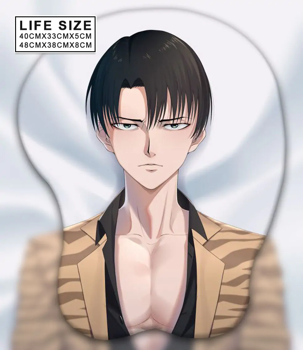 Levi Ackerman Life Size Oppai Mousepad