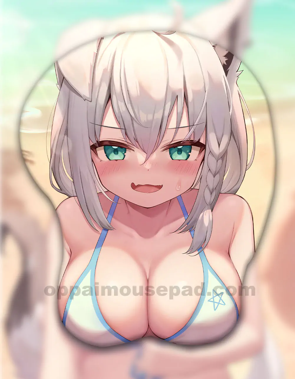 Shirakami Fubuki Life Size Oppai Mousepad