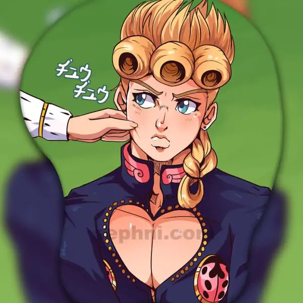 Giorno Giovanna 3D Oppai Mouse Pad Ver2