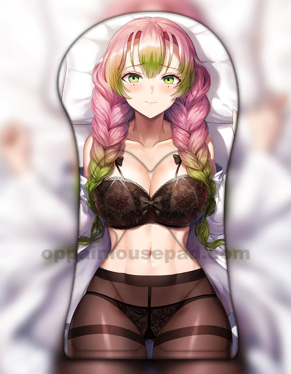 Kanroji Mitsuri Half Body 3D Mouse Pad