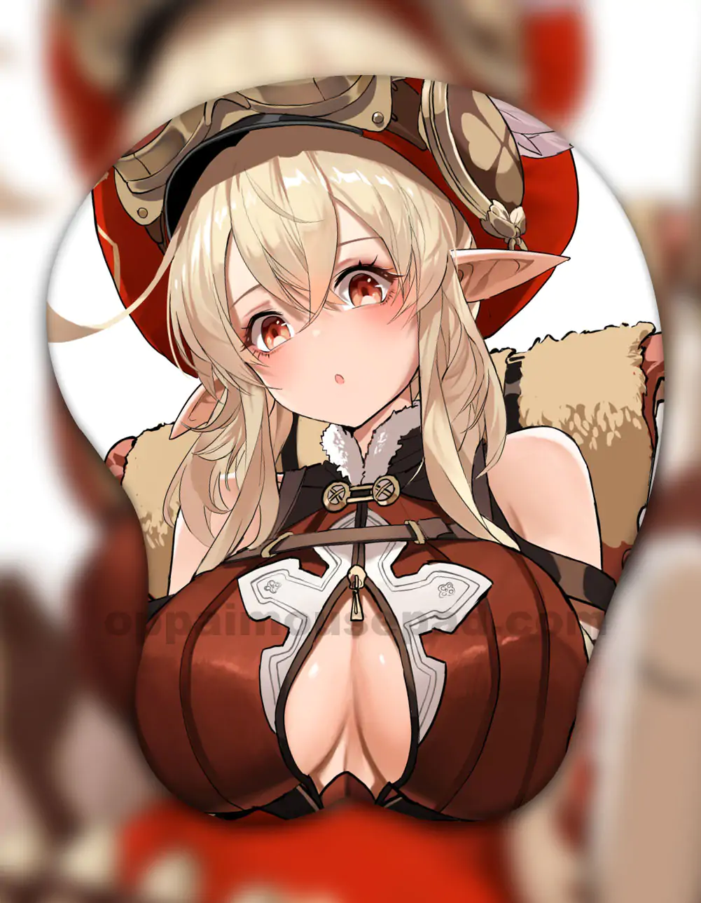 Klee 3D Oppai Mouse Pad
