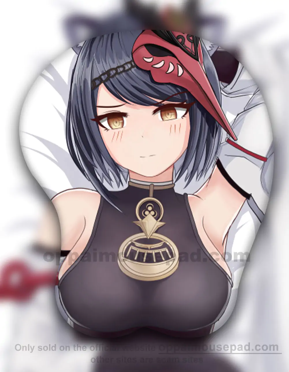 Kujou Sara 3D Oppai Mouse Pad Genshin Impact