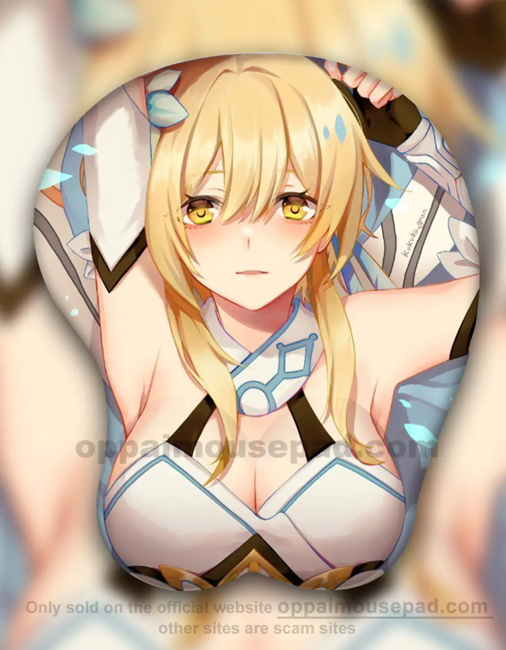 Lumine 3D Oppai Mouse Pad Genshin Impact 1