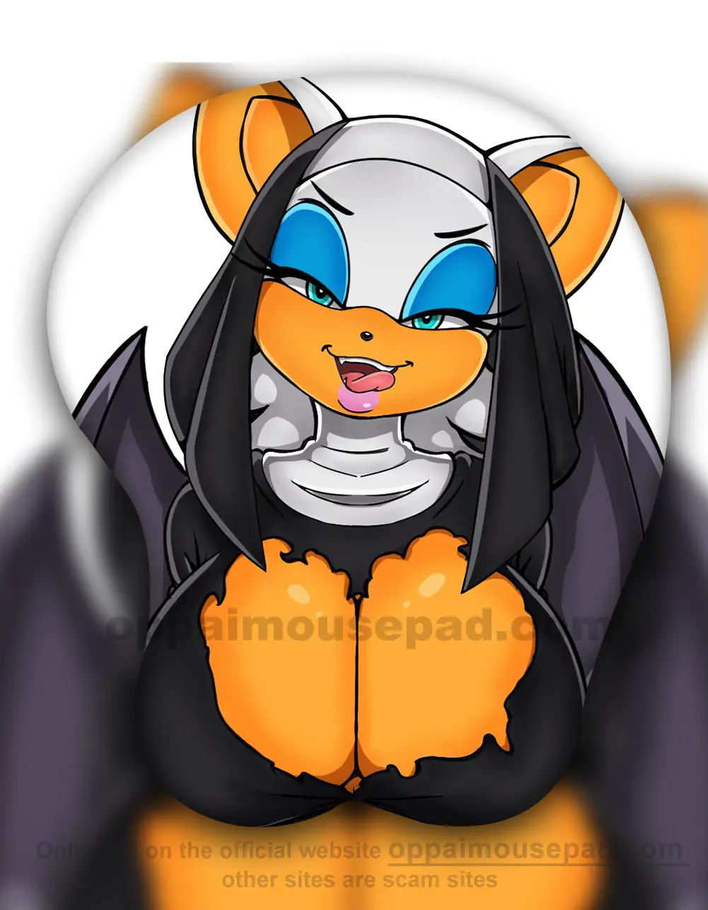 Rouge the Bat 3D Oppai Mouse Pad | Sonic the Hedgehog