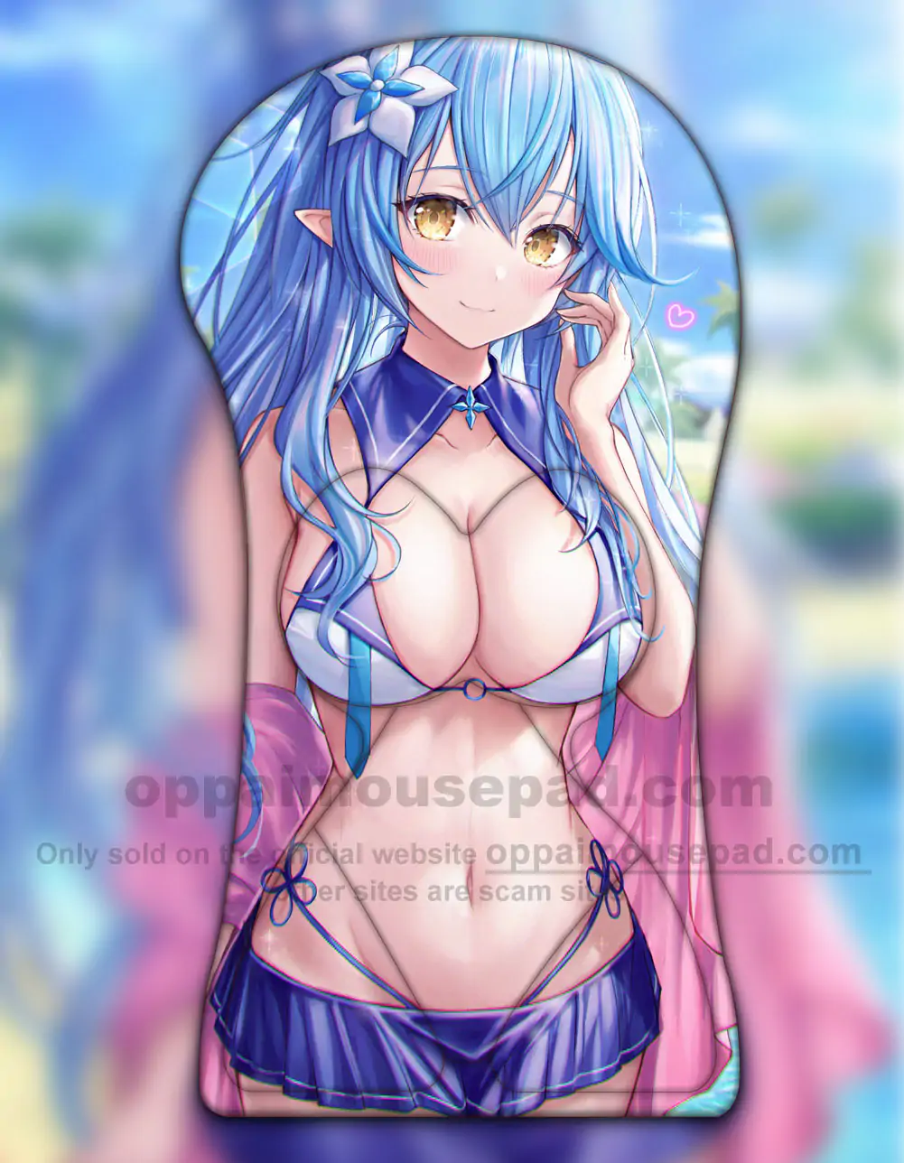 Yukihana Lamy Half Body 3D Mouse Pad | Virtual YouTuber Ver1
