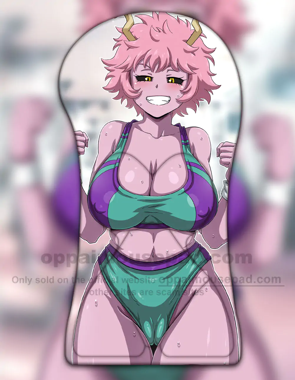 Mina Ashido Half Body 3D Mouse Pad My Hero Academia