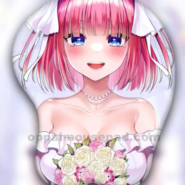Wedding Dress Nino Nakano 3D Oppai Mouse Pad | 5Toubun no Hanayome
