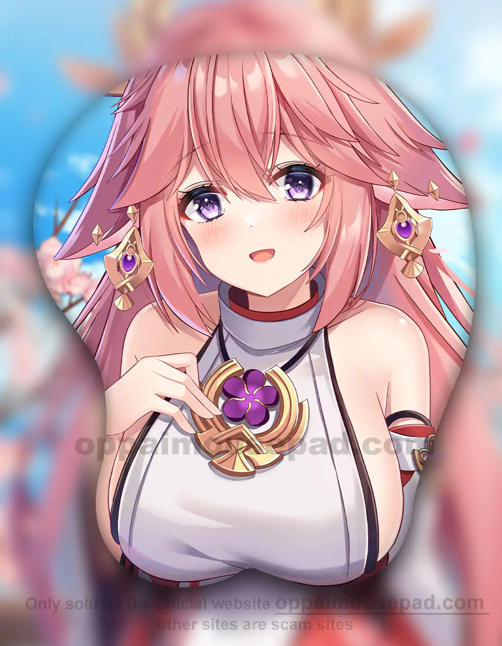 Yae Miko 3D Oppai Mouse Pad Genshin Impact