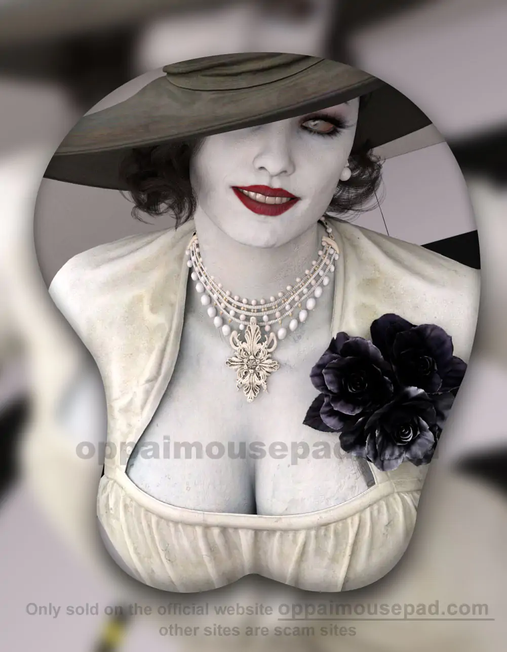Lady Dimitrescu 3d Mouse Pad
