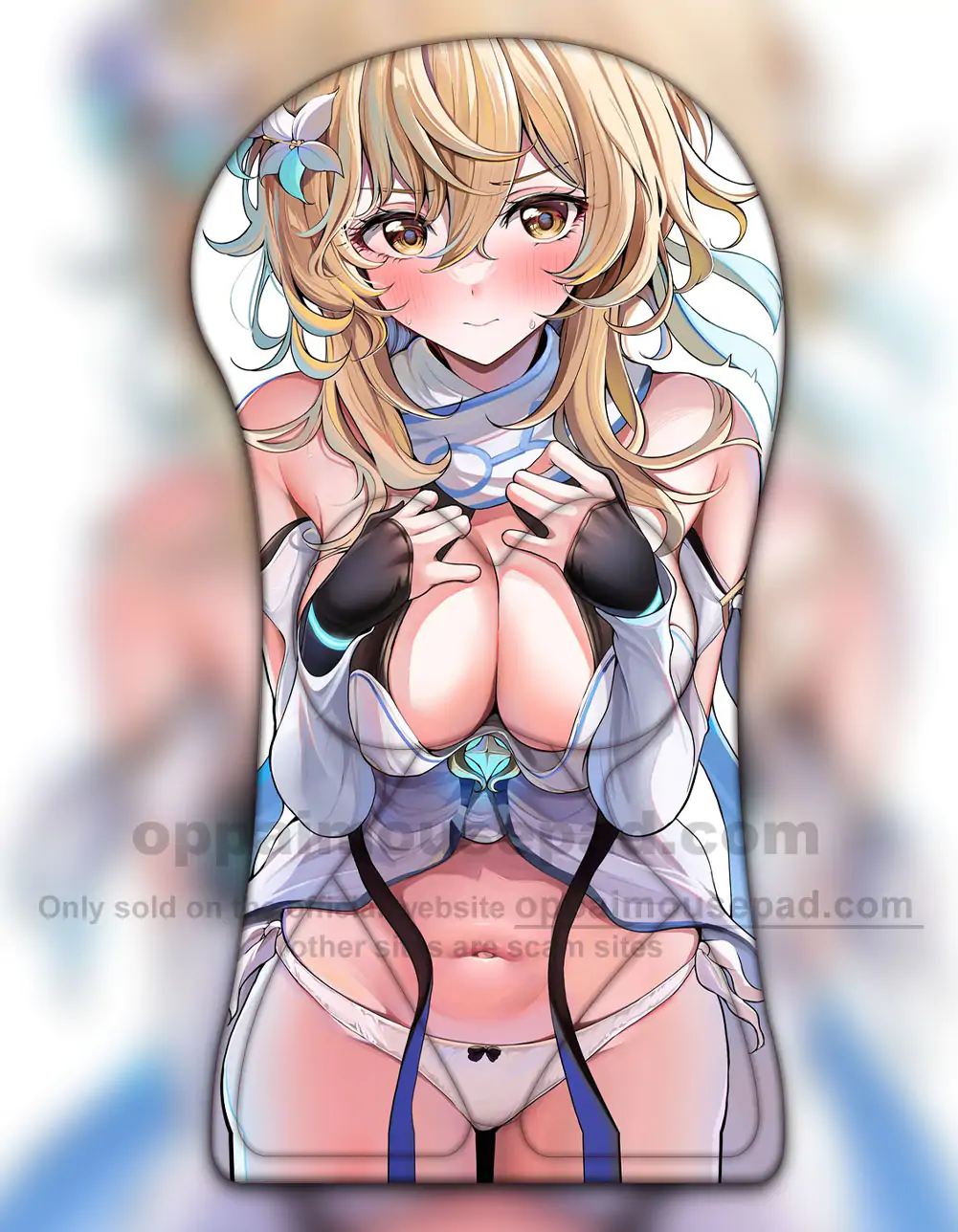 Lumine Half Body Genshin 3D Mouse Pad Life Size Oppai Mousepad