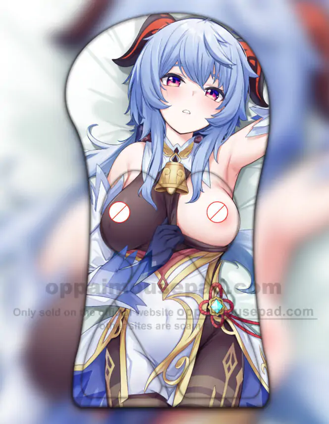 Ganyu Half Body Genshin Impact Mouse Pad Hentai Full Nude Life Size Mouse Pad