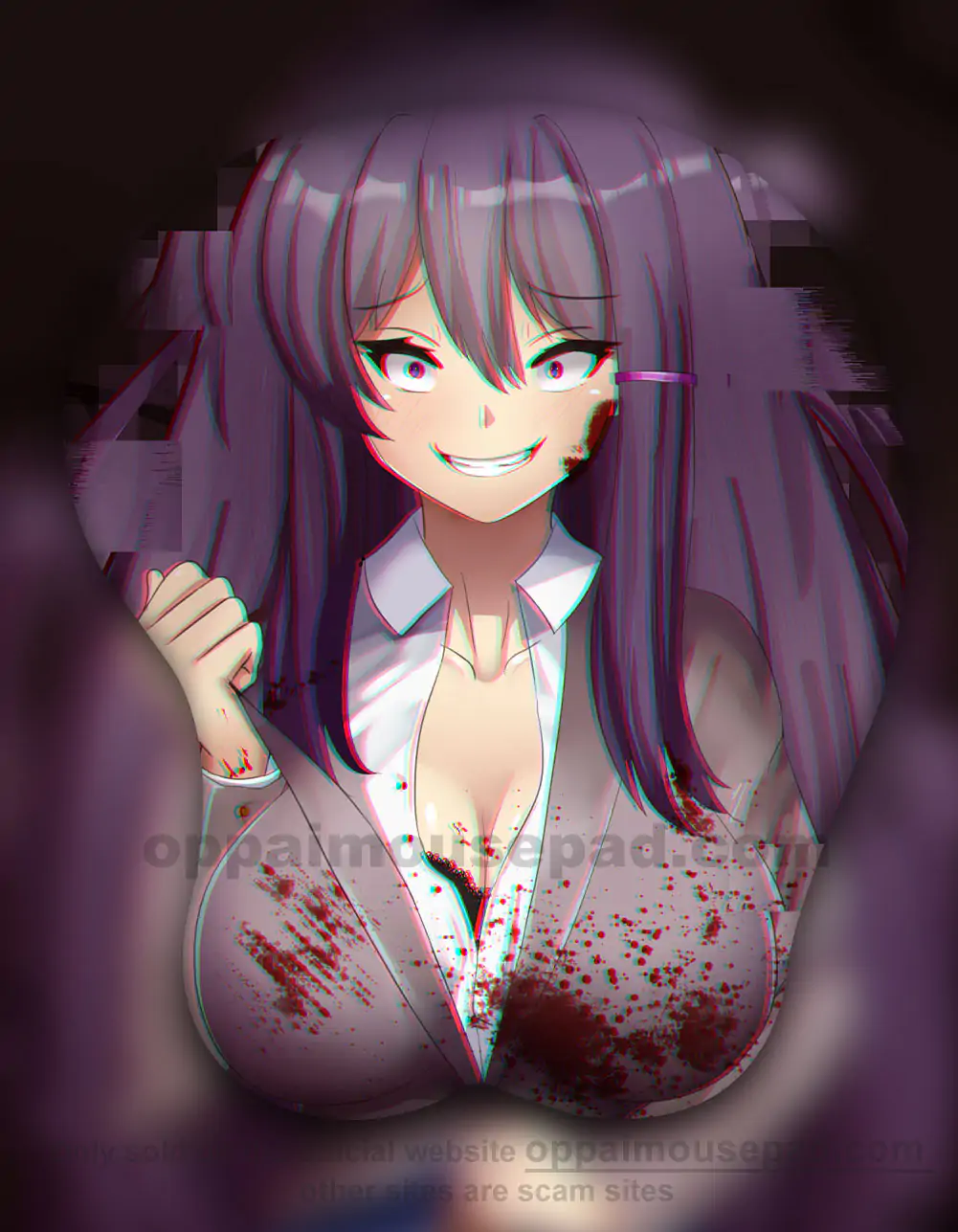 Yuri DDLC Anime Boob Mouse Pad Doki Doki Literature
