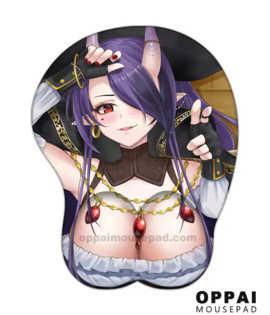 Captain Hannah VTuber 3D Mouse Pad