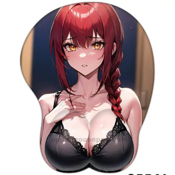 Makima Chainsaw Man Anime 3D Mouse Pad