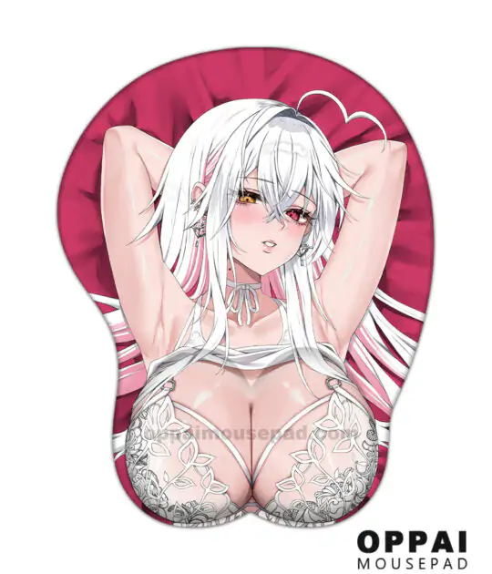 White Hair Girl Anime Boob Mouse
