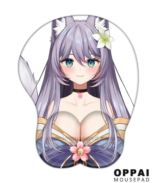 Fox Girl Boob Mouse Pads