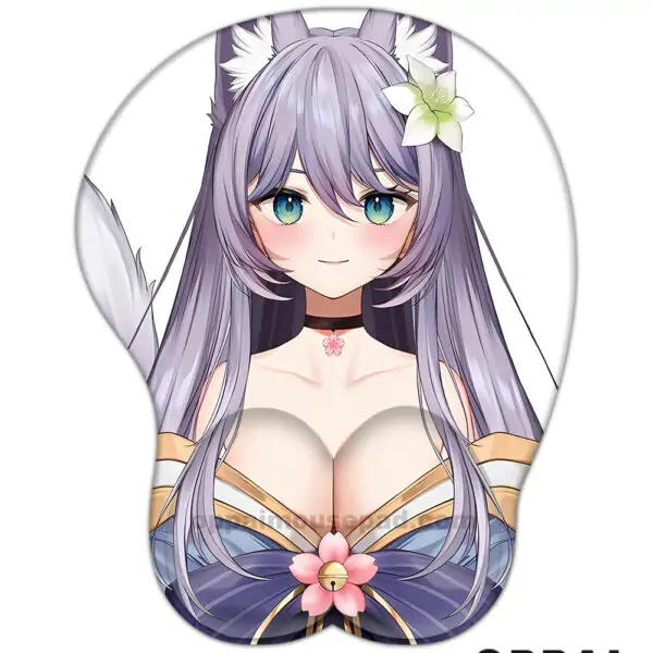 Fox Girl Boob Mouse Pads