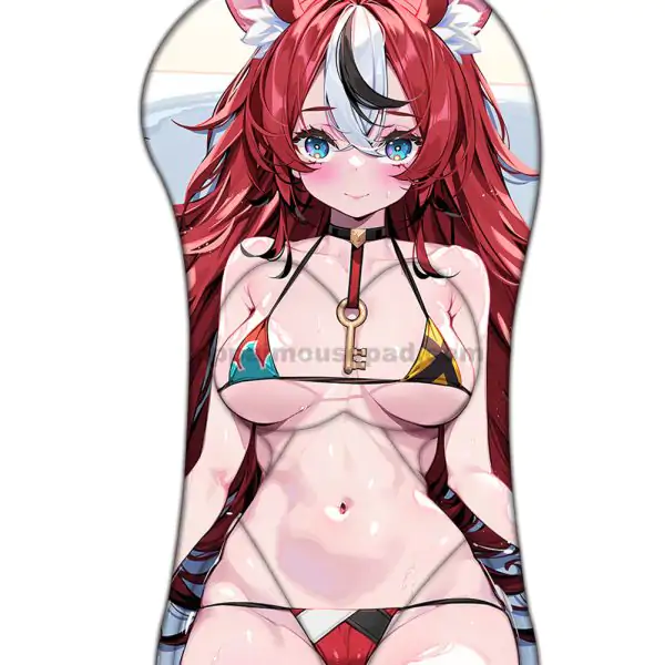 Hakos Baelz Half Body Hololive 3D Mouse Pad | Biggest Oppai Mousepad