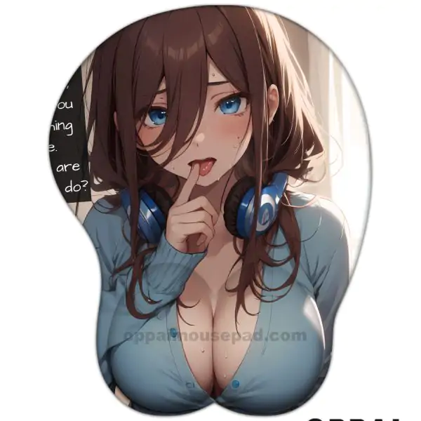 Miku Nakano 5Toubun no Hanayome Anime 3D Mouse Pad