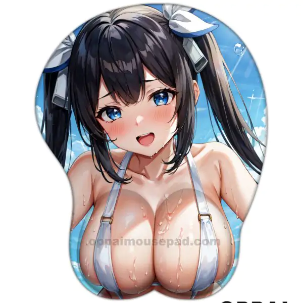Hestia DanMachi Anime Boob Mouse Pad