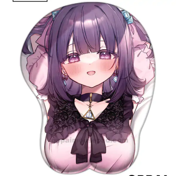 Cute Girl Big Boob Mouse Pad