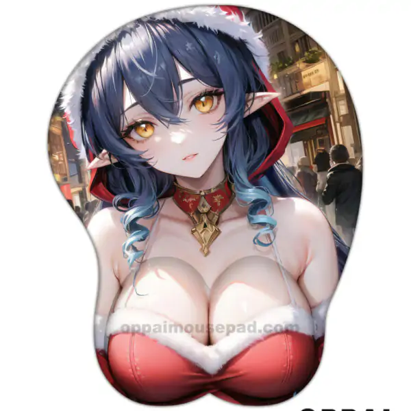 Christmas Layla Genshin Impact 3D Mouse Pad