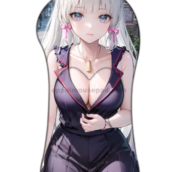 Kamisato Ayaka Half Body Genshin 3D Mouse Pad | Big Boob Mouse Pad