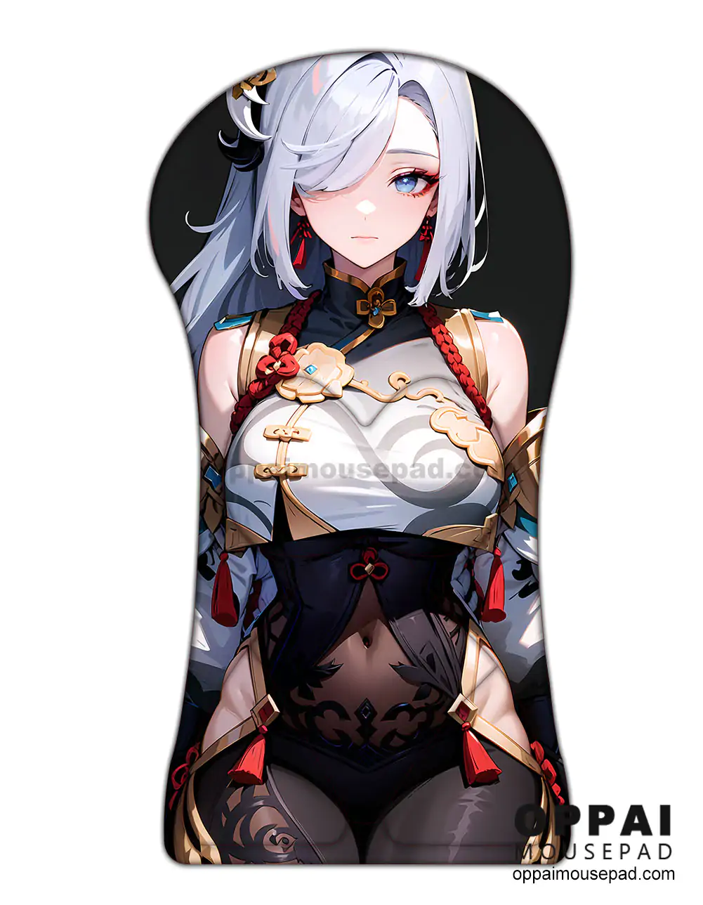 Shenhe Half Body Genshin Impact 3D Mouse Pa Huge Oppai Mousepad