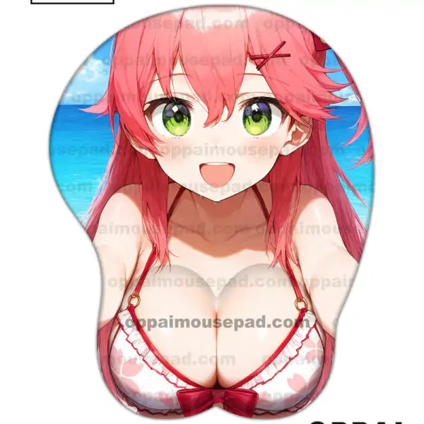 Sakura Miko Hololive Big Boob Mouse Pad
