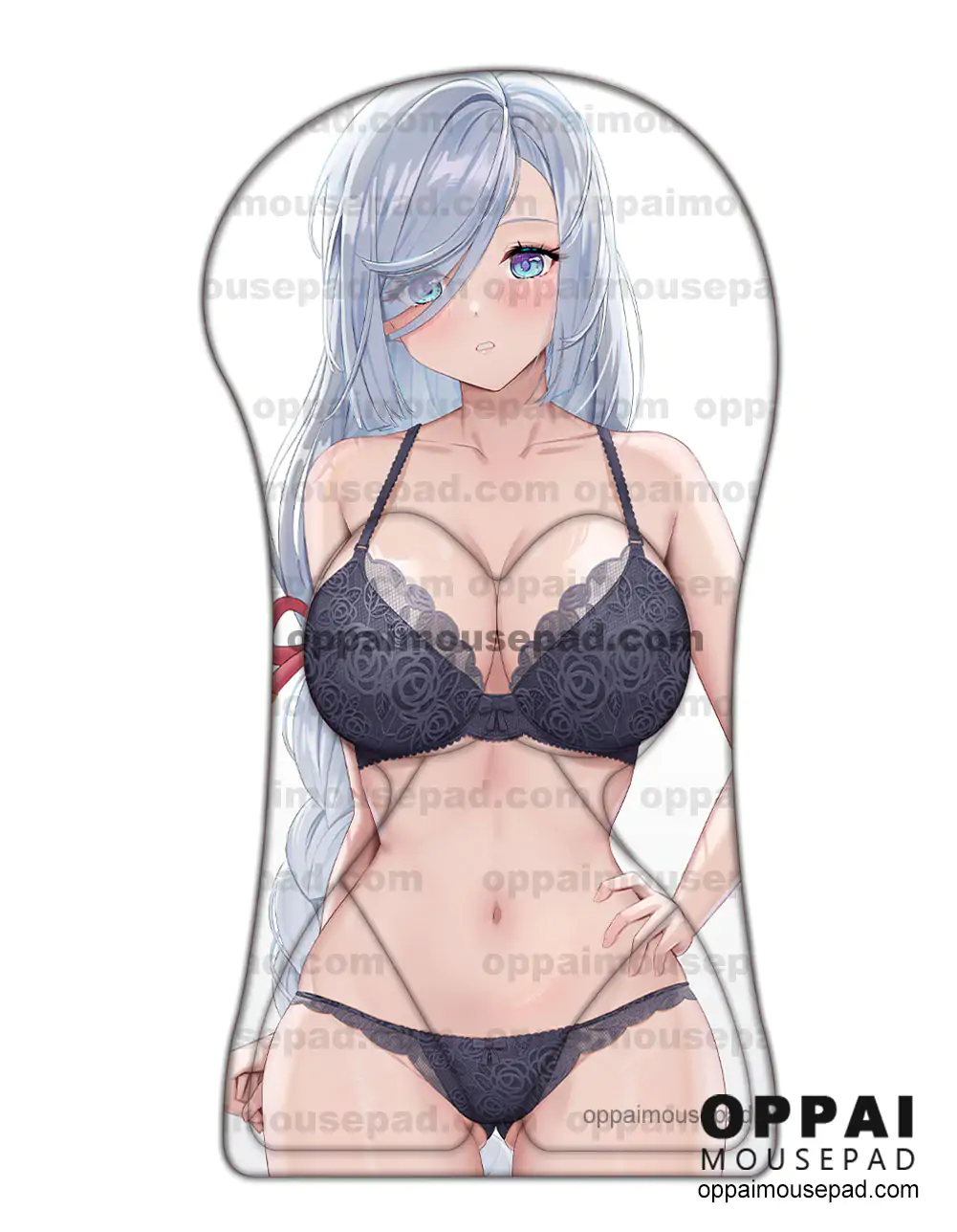 Shenhe Half Body Genshin Impact 3D Mouse Pad Life Sized Oppai Mousepad