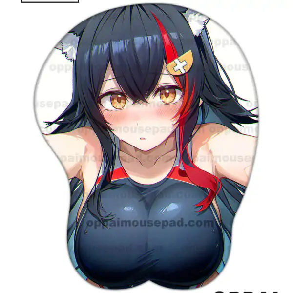 Ookami Mio Hololive Life Size Oppai Mousepad