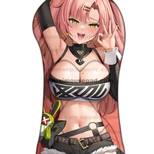 Nicole Demara Half Body Zenless Zone Zero Oppai Mousepad | Big Boob Mouse Pad