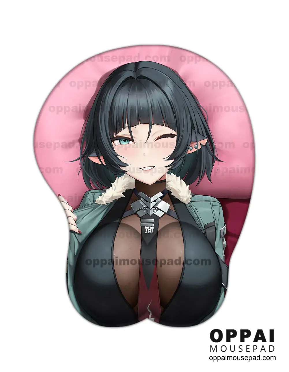 Jane Doe Zenless Zone Zero Mouse Pad Boob