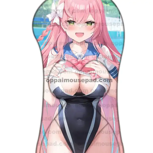 Urawa Hanako Half Body Blue Archive 3D Mouse Pad | Life Size Oppai Mousepad