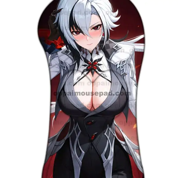 Arlecchino Half Body Genshin 3D Mouse Pad | Life Size Oppai Mousepad