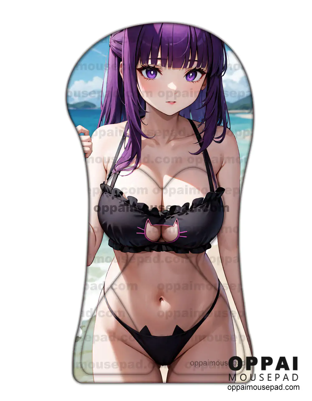 Fern Half Body Frieren Beyond Journeys End 3D Mouse Pad Life Size Oppai Mousepad