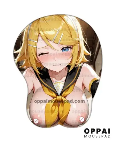 Kagamine Rin Vtuber Titty Mousepad