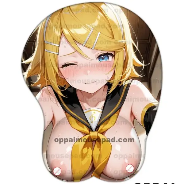 Kagamine Rin Vtuber Titty Mousepad
